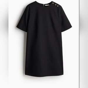 H&M A-Line Shift Black Shift Dress Size Medium